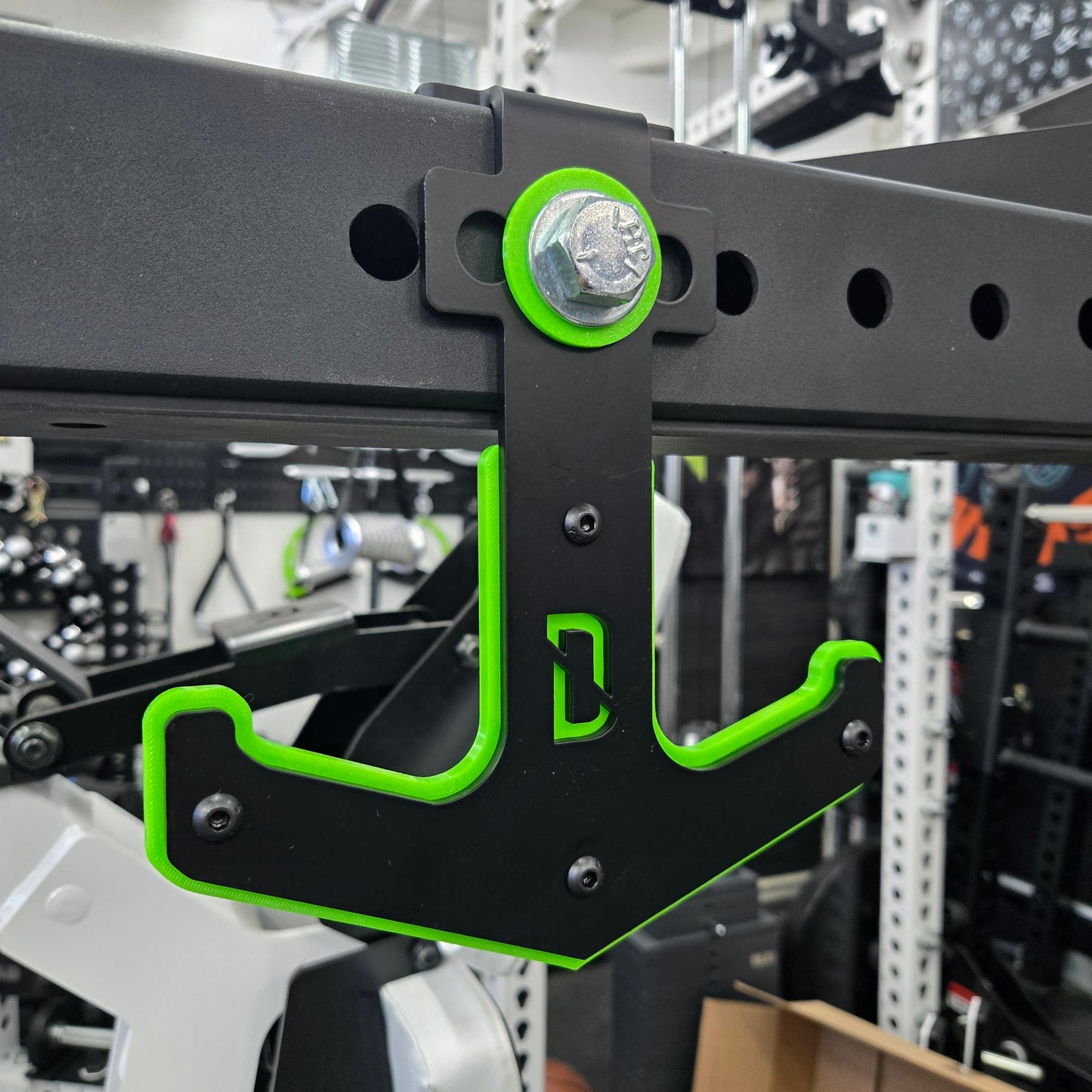 Close-up of heavy-duty steel Single-Hole Adapter on Darko Anchor