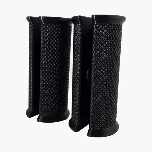Pair of Darko Lifting D-Grips attached to a Longy Bar for thick-grip lat pulldowns