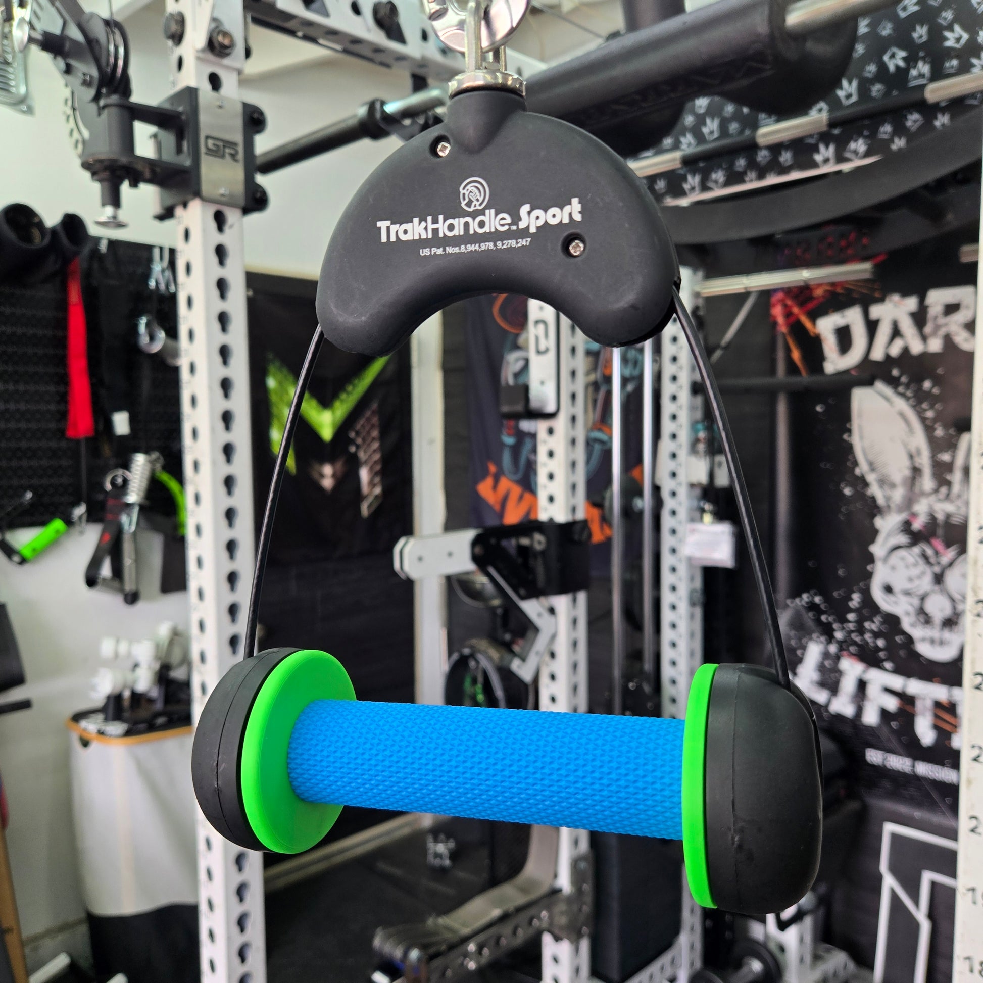 Color variety of endcaps (black, neon (slime green), bubblegum pink) for TrakHandle Grip Upgrade Kit