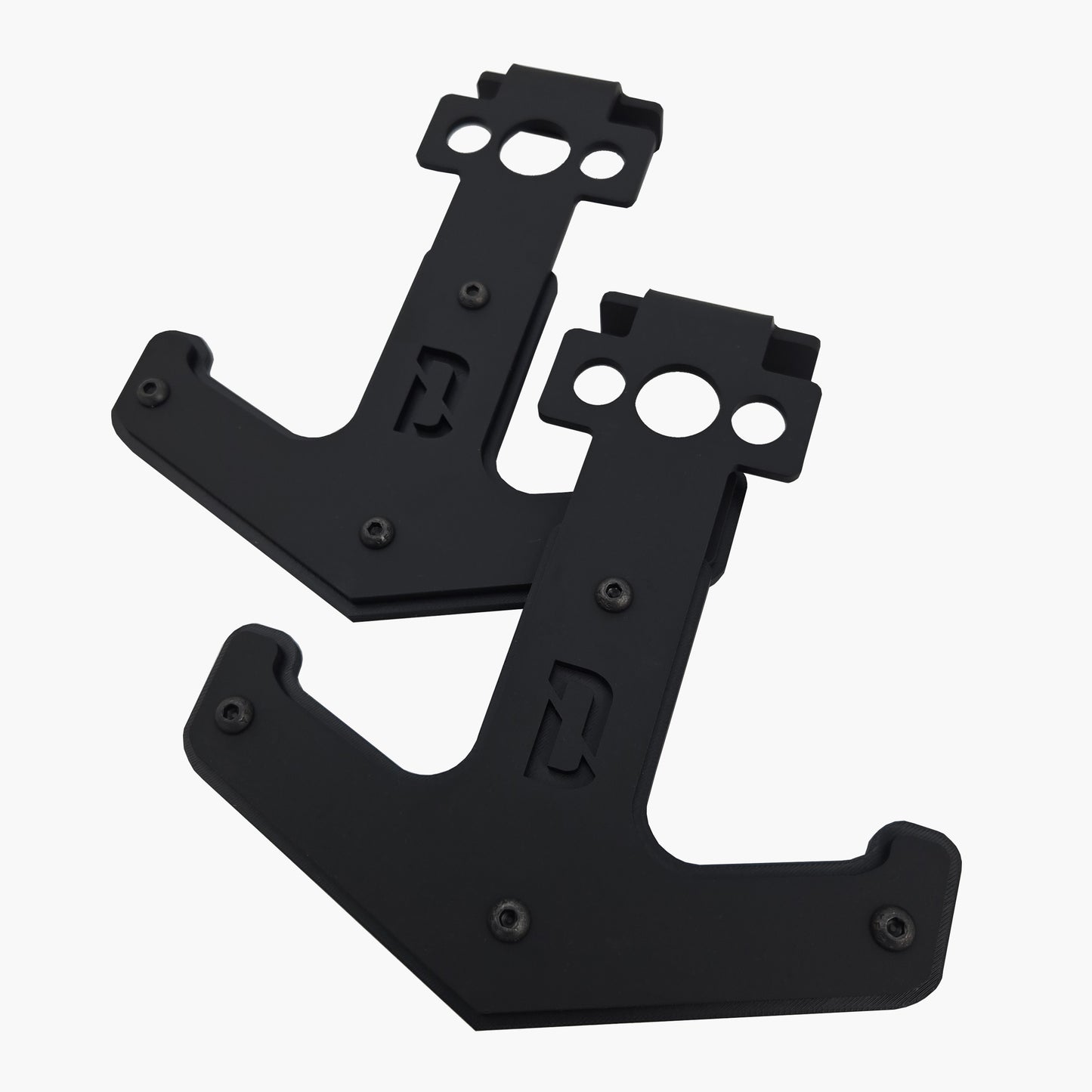 The Barbell Anchor rack-mounted barbell storage, textured black powder coat finish