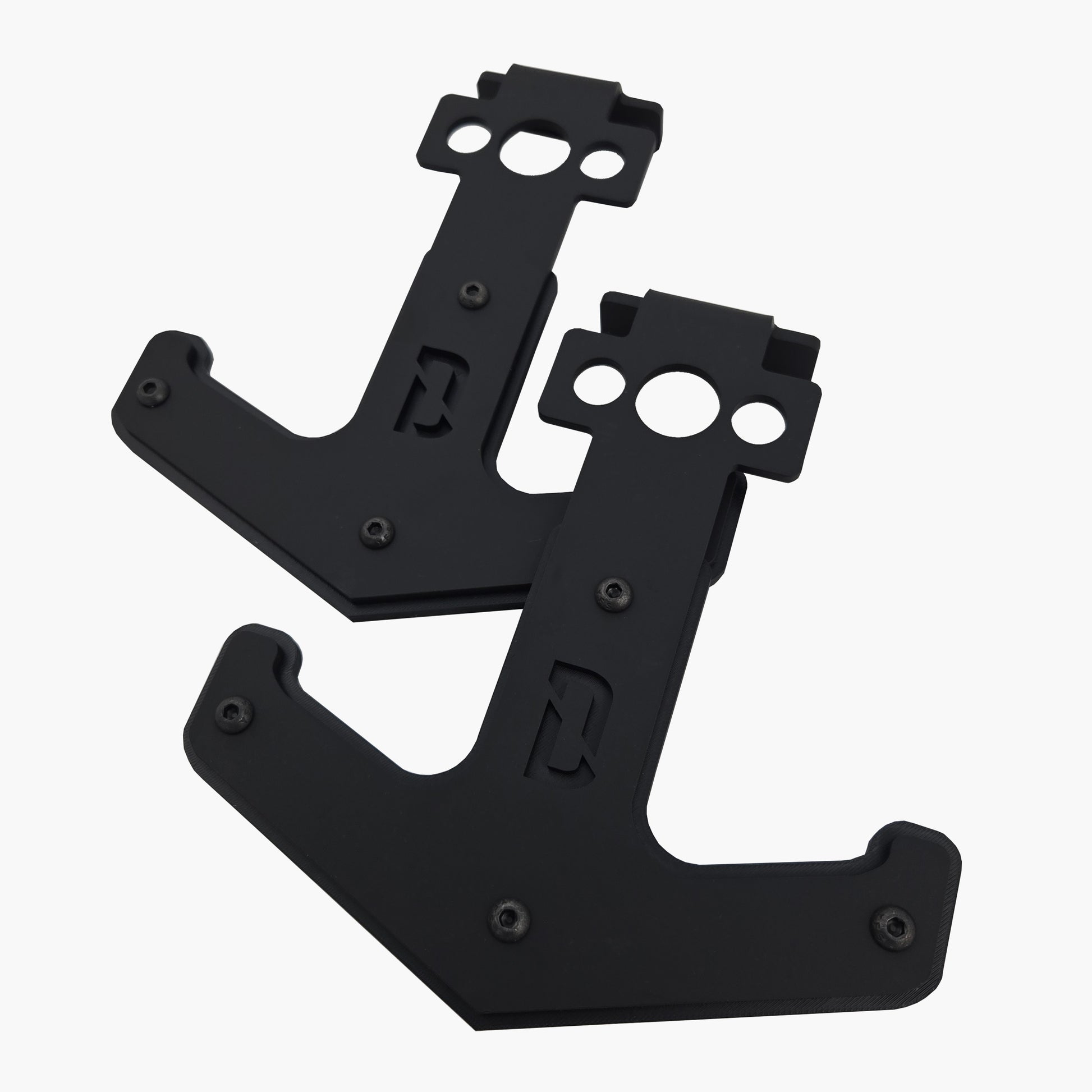 The Barbell Anchor rack-mounted barbell storage, textured black powder coat finish