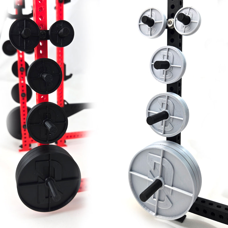 miniature squat rack accessories weighted plates