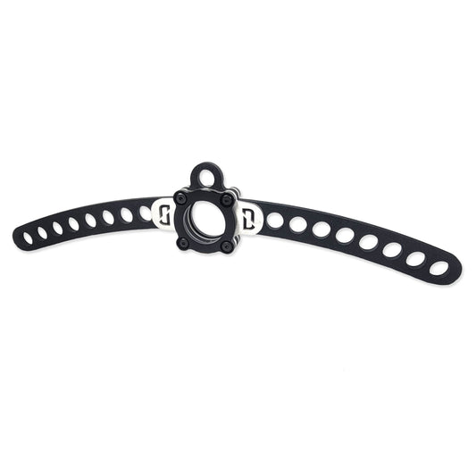 Front view of The Shorty Bar showing 8 adjustment points for D-Handles